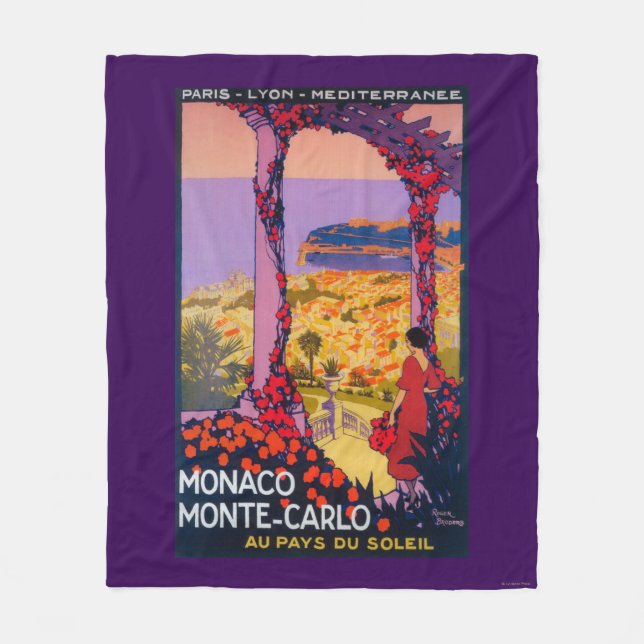 Travel Promotional Poster Fleece Blanket (Front)