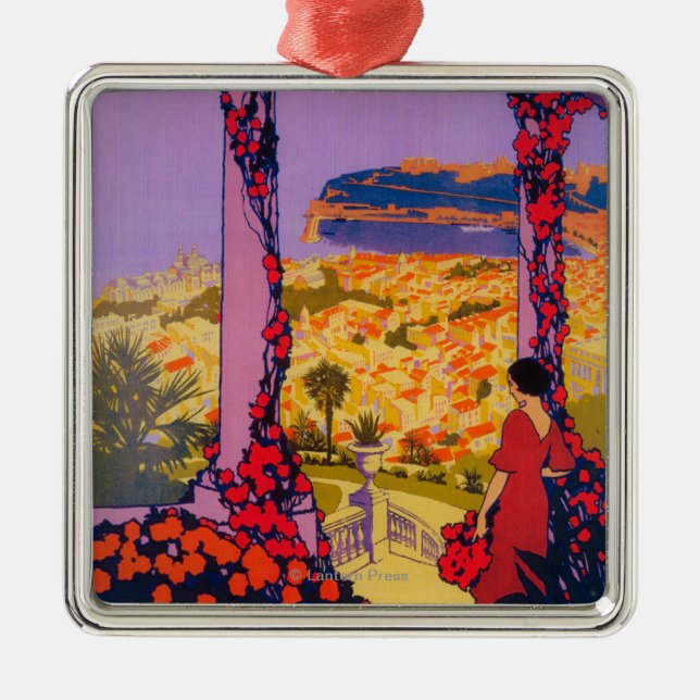 Travel Promotional Poster Metal Tree Decoration (Front)