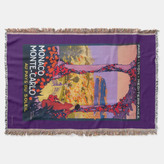 Travel Promotional Poster Throw Blanket (Front)