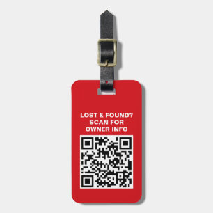 Travel QR Code Luggage Tag