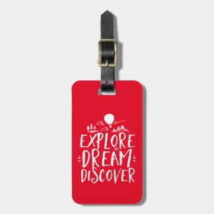 Travel Quote Explore Dream Discover Luggage Tag
