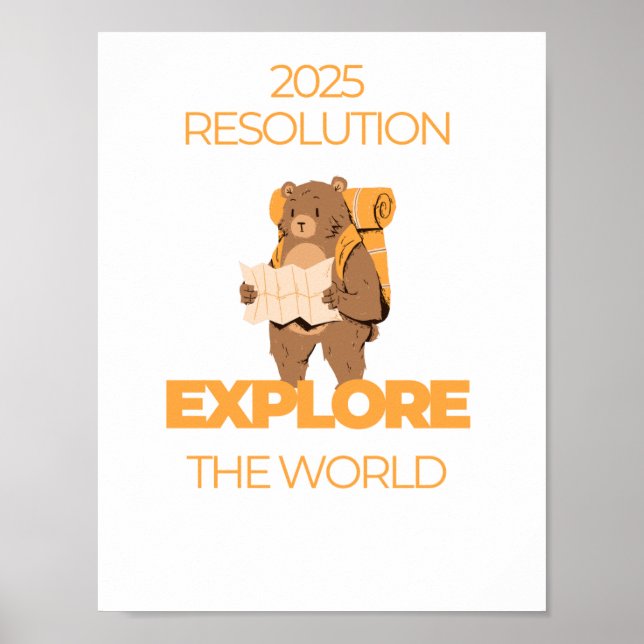 Travel quote Explore the world Poster (Front)