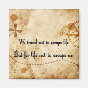 Travel quote magnet