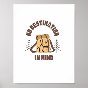Travel quote No destination in mind Wall art