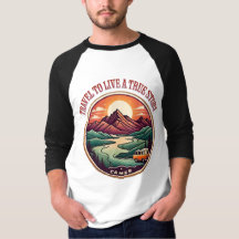 Travel Real Story Tee — No Fake Journeys Badge