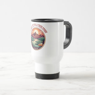 Travel Real Story Tee — No Fake Journeys Badge Mug