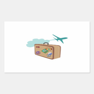 Travel Rectangular Sticker