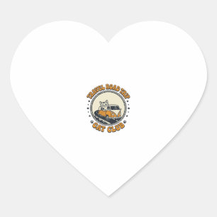 Travel Road Trip Cat Pet Lover Shirt Art - Travel Heart Sticker