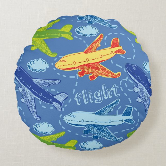 Travel Round Cushion (Front)