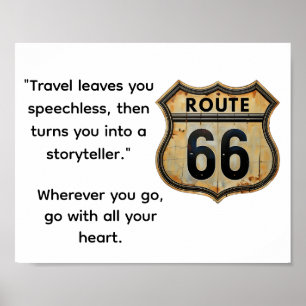 Travel Route 66 Poster