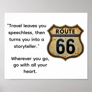 Travel Route 66 Poster