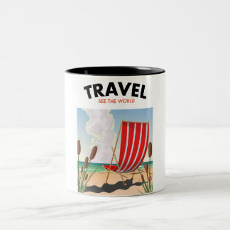 Travel See the World Two-Tone Coffee Mug