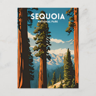Travel Sequoia National Park Postcard
