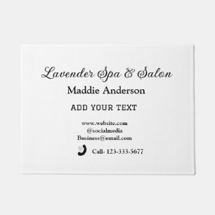 travel spa salon guest information vacation beach  doormat