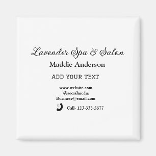 travel spa salon guest information vacation beach  magnet