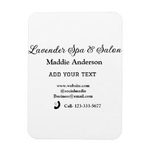 travel spa salon guest information vacation beach  magnet