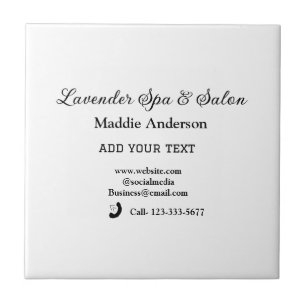 travel spa salon guest information vacation beach tile