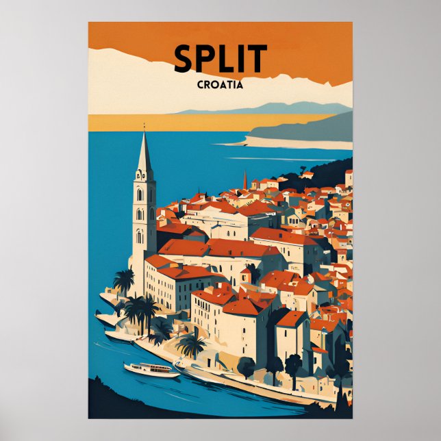 Travel Split Croatia Poster (Front)