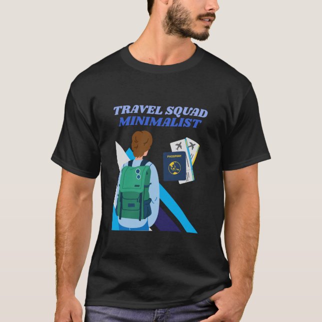 Travel Squad Minimalist T-Shirt (Front)