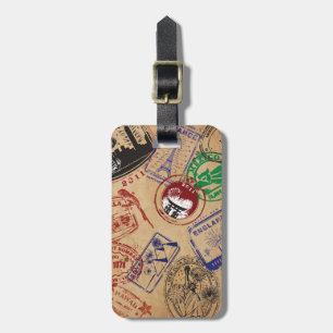 Travel Stamps Luggage Tag