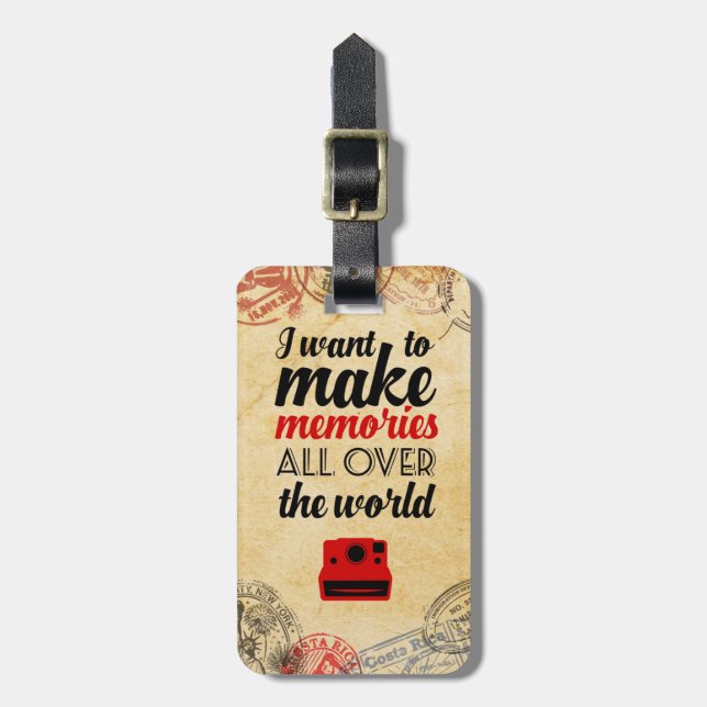 Travel Stamps tag (Front Vertical)