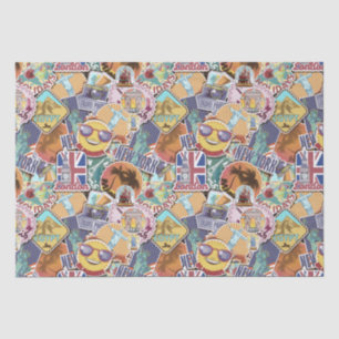 Travel Sticker Pattern  Tissue Paper
