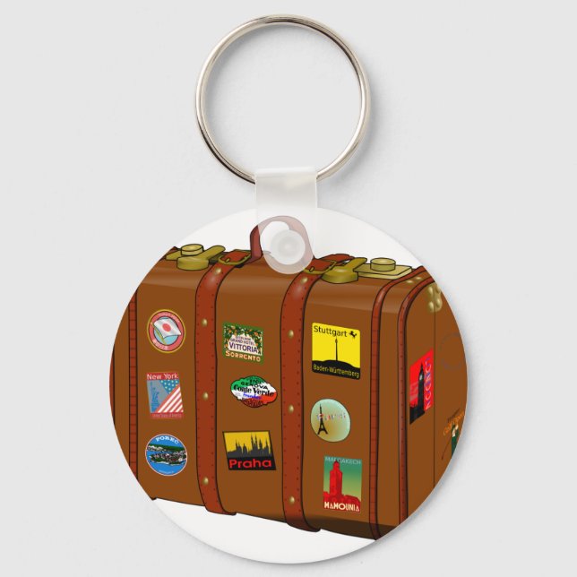 Travel Suitcase Key Ring (Front)