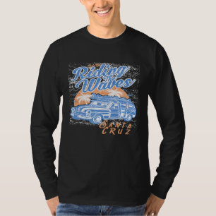 Travel Surf Santa Cruz Cool Woodie Wagon Retro Vin T-Shirt