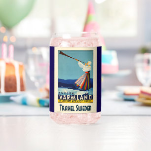 TRAVEL SWEDEN CAN GLASS