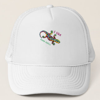Travel T-Shirt I Love PARK GUELL. gift tee Trucker Hat