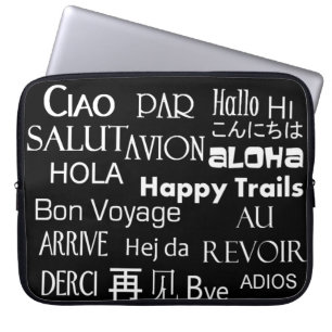 Travel Texts Laptop Sleeve