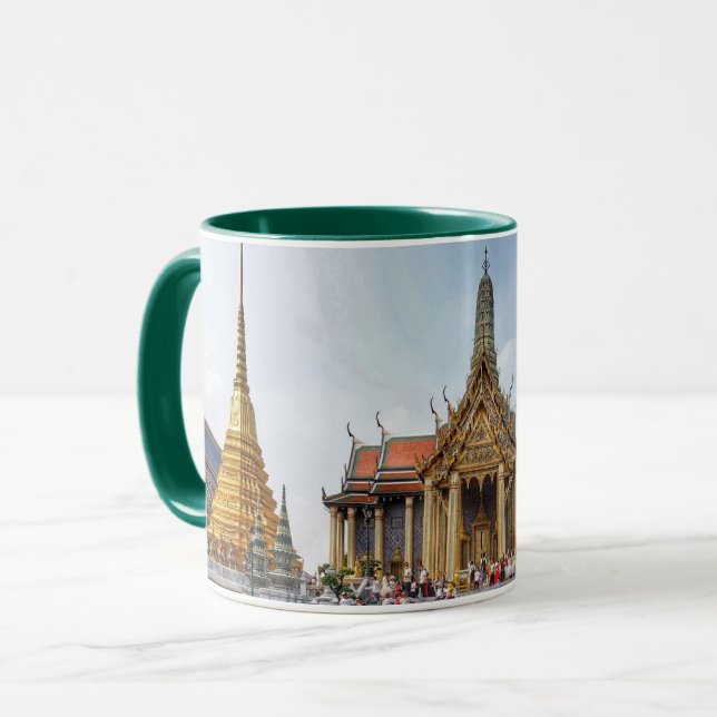 Travel Thailand Bangkok Grand Palace Scene Mug (Front Left)