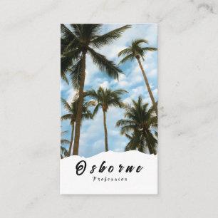 Travel Thailand Island Sun Sea Beaches Palmtrees Business Card
