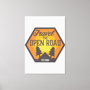 Travel the Open road Canvas Print