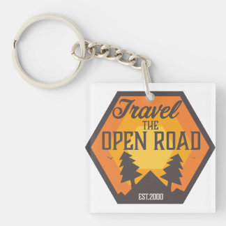 Travel the Open road Key Ring