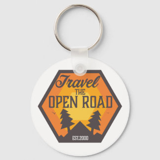 Travel the Open road Key Ring