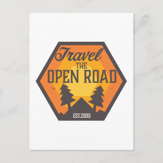 Travel the Open road Postcard