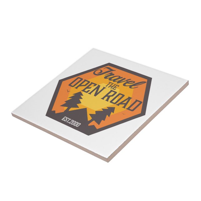 Travel the Open road Tile (Side)