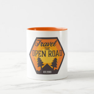 Travel the Open road Two-Tone Coffee Mug