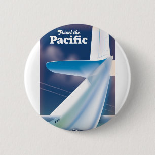 Travel the Pacific 6 Cm Round Badge