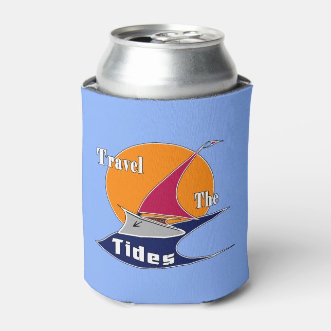 Travel the tides  can cooler (Can Front)