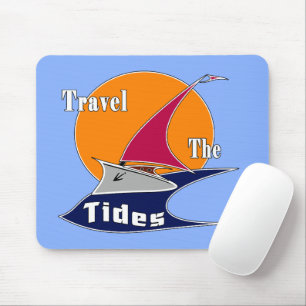 Travel the tides   mouse mat