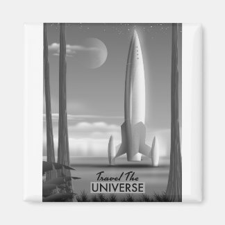 Travel the Universe Mono ( limited edition print) Magnet