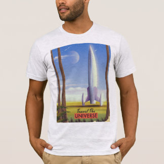 Travel the Universe retro space art. T-Shirt