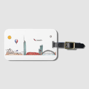 Travel the World - Australia Luggage Tag