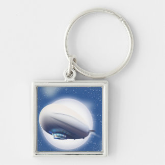 Travel the World by Airship Key Ring