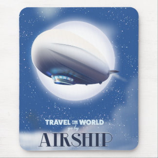 Travel the World by Airship Mouse Mat