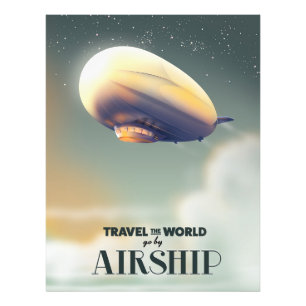 Travel the world by Airship Photo Print
