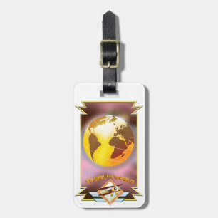 Travel the World Golden Globe Luggage Tag