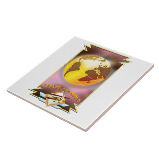 Travel the World Golden Globe Tile